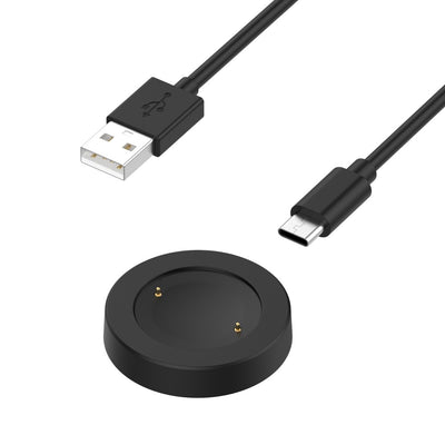 Honor Watch GS 4 / Watch GS 3 MUS-B19 / Watch 4 TMA-L19 Ladedock Uhrenladegerät mit 1m teilbarem Kabel - Schwarz