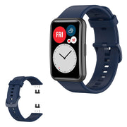 Huawei Watch Fit Silikon Uhrenarmband - Marineblau