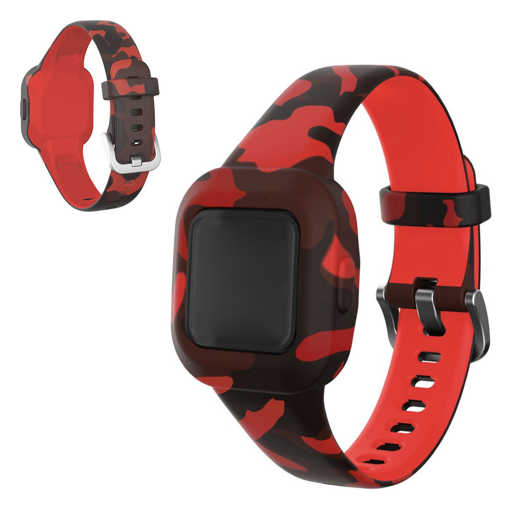 Garmin Vivofit Jr 3 Muster in Silikon Uhrenarmband - Camouflage Rot