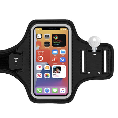 Universelles Fitness-Sportarmband für 6,5 Zoll Handy - Schwarz