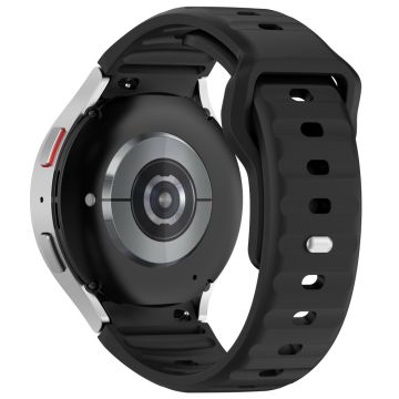 KALEBOL Samsung Galaxy Watch 20mm Armband Silikonarmband - Schwarz