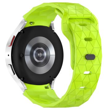 Samsung Galaxy Watch 20mm Armband Fußball-Muster Ersatz-Silikonband - Limette