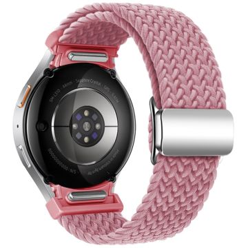 Samsung Galaxy Watch 20mm geflochtenes Uhrenarmband Magnetarmband - Pink