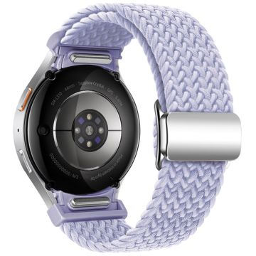 Samsung Galaxy Watch 20mm geflochtenes Uhrenarmband Magnetarmband - Nebliges Lila