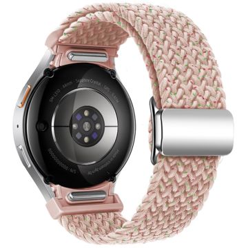 Samsung Galaxy Watch 20mm geflochtenes Uhrenarmband Magnetarmband - Starlight Pink