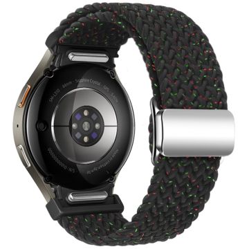 Samsung Galaxy Watch 20mm geflochtenes Uhrenarmband Magnetarmband - Starlight Black