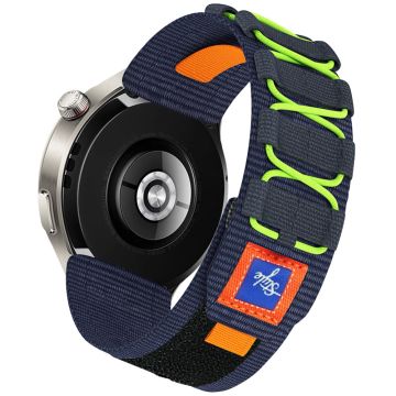 22mm Nylon Sportband Huawei Watch GT 4 46mm / Watch 4 Pro / Watch 4 Ersatzarmband - Mitternachtsblau
