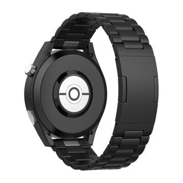 Huawei Watch GT 4 46mm / GT 3 46mm / GT 2 46mm Titanlegierung Uhrenarmband 22mm 3-Perlen-Armband - Schwarz