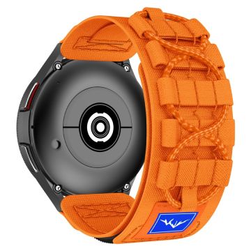 Universal 22mm Armband für Samsung Galaxy Watch3 45mm Design Nylon Uhrenarmband - Orange