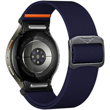 Nylon Strap for Samsung Galaxy Watch FE 40mm / Watch7 / Watch6 / Watch 5 / Watch4 Elastic Band - Dark Blue