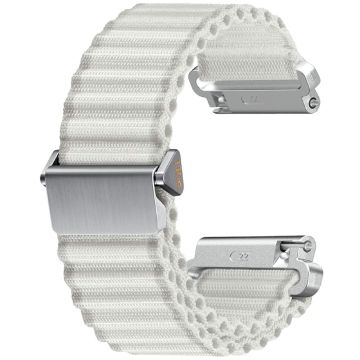 22mm Nylonband für Huawei Watch 4 / 4 Pro / GT 4 46mm Wave Design Uhrenarmband - Weiß