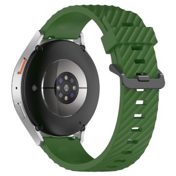 Samsung Galaxy Watch7 40mm / 44mm Uhrenarmband 20mm Silikonarmband - Armeegrün