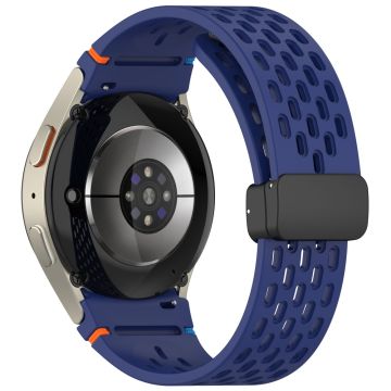 Samsung Galaxy Watch7 / 6 / 5 / 4 / FE Ersatzband Verstellbares Silikonarmband - Mitternachtsblau