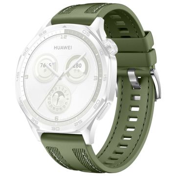 20mm Nylon Silicone Watch Band Huawei Watch GT 3 Pro 43mm / GT 3 42mm / GT 2 42mm / Watch 2 Replacement Strap - Green