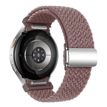 KALEBOL Magnetic Watch Strap Samsung Galaxy Watch FE 40mm / Watch7 / 6 / 6 Classic / 5 / 5 Active / 5 Pro / 4 / 4 Classic / 4 Active Braided Band - Smoke Purple