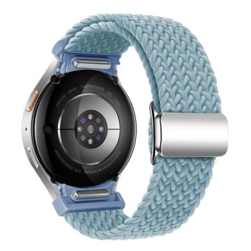 KALEBOL Magnetic Watch Strap Samsung Galaxy Watch FE 40mm / Watch7 / 6 / 6 Classic / 5 / 5 Active / 5 Pro / 4 / 4 Classic / 4 Active Braided Band - Rock Blue