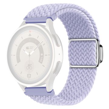 KALEBOL 22mm Magnetisches Uhrenarmband Samsung Galaxy Watch3 45mm / Huawei Watch GT 5 46mm / GT 5 Pro 46mm Nylonband - Misty Purple