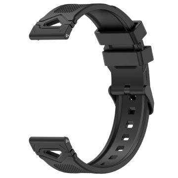 KALEBOL 22mm Dot Pattern Silikonband Samsung Galaxy Watch3 45mm / Huawei Watch GT 5 46mm / GT 5 Pro 46mm Uhrenarmband - Schwarz