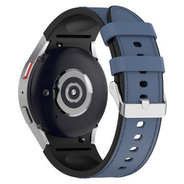 Silikon PU Lederarmband für Samsung Galaxy Watch - Mitternachtsblau