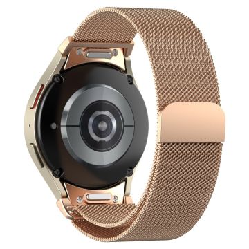 Samsung Galaxy Watch Universal 20mm Schnellverschlussband Edelstahl Uhrenarmband - Rose Gold