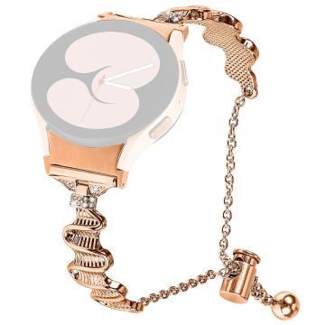 Samsung Galaxy Watch Universal 20mm Uhrenarmband mit Anschluss Legierung Armband - Rose Gold