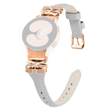 Rose Gold Schnallenarmband Samsung Galaxy Watch6 40mm / 44mm / Watch6 Classic 43mm / 47mm Uhrenarmband - Grau