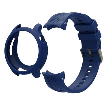 Huami Amazfit Balance (A2286) Silikonband Armbanduhr mit Uhrenrahmenabdeckung - Marineblau