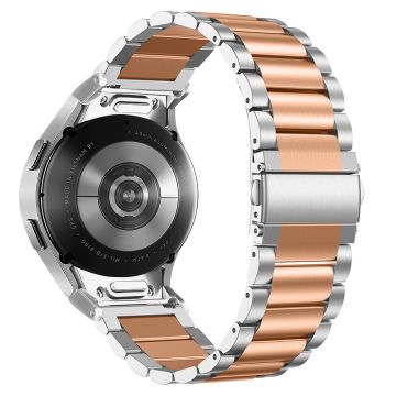 Samsung Galaxy Watch6 / Watch6 Classic Ersatz-Metallarmband Schnellspanner-Anschluss Edelstahlarmband - Silber / Rose Gold