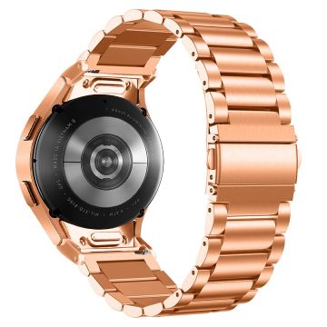 Samsung Galaxy Watch6 / Watch6 Classic Ersatz-Metallarmband Schnellspanner-Anschluss Edelstahlarmband - Rose Gold