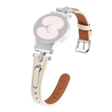 Samsung Galaxy Watch6 Echtes Rindslederarmband - Aprikose