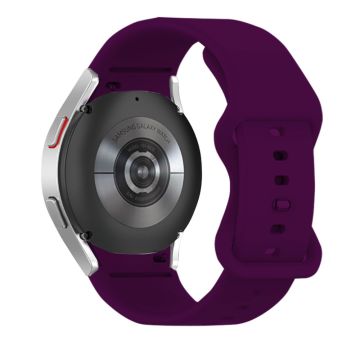 KALEBOL KLB-HDKGJ-001 Samsung Galaxy 20mm Uhrenarmband Schmetterlingsschnalle Silikonband - Dunkelviolett