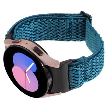 Samsung Galaxy Watch6 / Watch6 Classic / Watch 5 Wave Shape armband Braided Wrist Band - Dunkelgrün