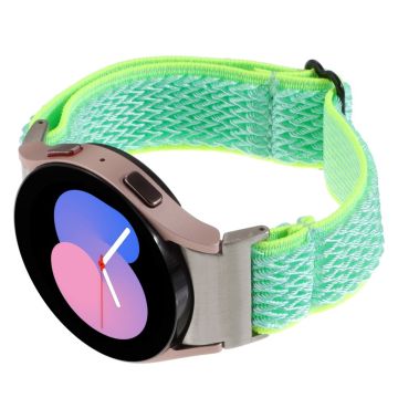 Samsung Galaxy Watch6 / Watch6 Classic / Watch 5 Wave Shape armband Braided Wrist Band - Teal Green