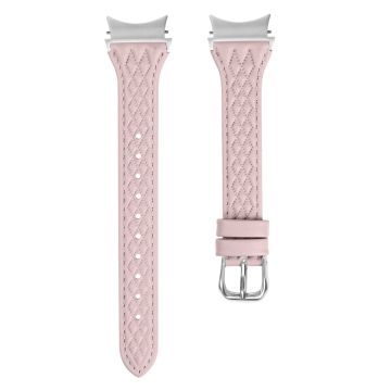 Samsung Galaxy Watch6 40mm / 44mm / Watch6 Classic 43mm / 47mm Uhrenarmband Top-Layer Rindsleder Uhrenarmband - Pink