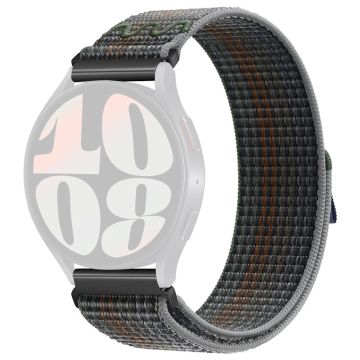 KALEBOL KLB-NLHH-002 Samsung Galaxy Watch6 / Watch6 Classic 20mm Uhrenband Nylon Loop Armband - Mitternacht