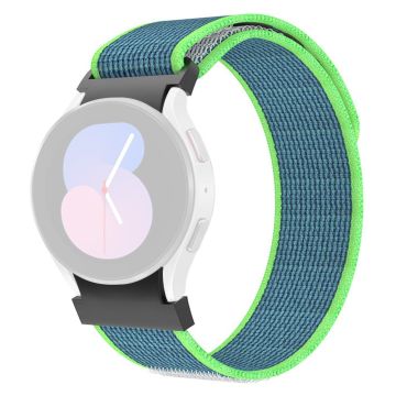 KALEBOL KLB-YJNLHH-001 Samsung Galaxy Watch4 / Watch 5 / Watch6 Nylonband Loop-Armband - Dunkelgrün+Blau