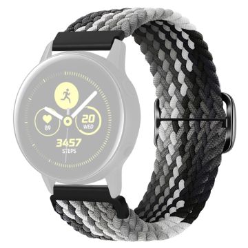 KALEBOL KLB-BZNL-001 Samsung Galaxy Watch6 Classic 43mm / 47mm Watch Bnad 20mm Nylon Ersatzarmband - Schwarz Grau