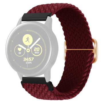 KALEBOL KLB-BZNL-001 Samsung Galaxy Watch6 Classic 43mm / 47mm Watch Bnad 20mm Nylon Ersatzarmband - Weinrot