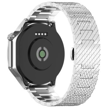 Huawei Watch GT 3 42mm / GT 3 Pro 20mm Edelstahl Uhrenarmband mit Dornschließe - Silber