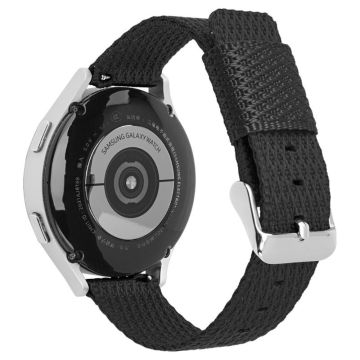 Huawei Watch GT 3 42mm / Watch GT 3 Pro 43mm Armband 20mm Textur Nylon Uhrenarmband - Schwarz / Schwarz