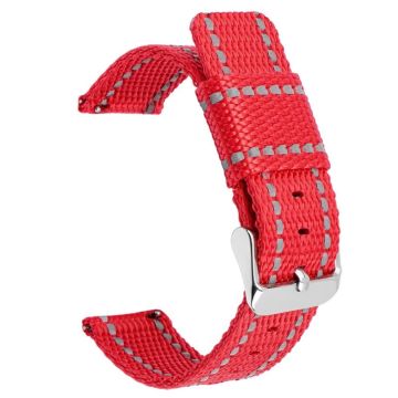 Huawei Watch GT 3 42mm / Watch GT 3 Pro 43mm Armband 20mm Textur Nylon Uhrenarmband - Rot / Rot