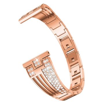 22mm Universal Strass Dekor Uhrenarmband - Rose Gold