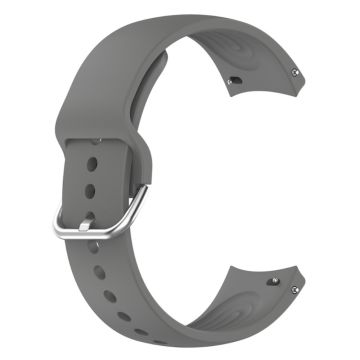 22mm Universal-Silikonarmband mit Metallschließe - Grau