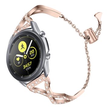 Samsung Gear S3 Frontier / S3 Strass Dekor 304 Rostfrei Stahl Uhrenarmband - Gold