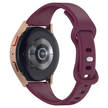 20mm Silikonarmband für Samsung und Huawei Uhren - Weinrot