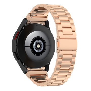 3-Perlen-Edelstahlband für Samsung Galaxy Watch 6 / 5 / 4 - Rose Gold