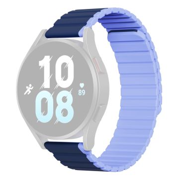 20mm DUX DUCIS zweifarbiges Silikonarmband für Samsung / Huawei / Honor Uhr - Dunkelblau / Baby Blau