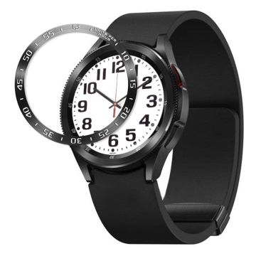 Samsung Galaxy Watch 6 Classic (43mm) Edelstahl-Lünettenring - Schwarz / Weiße Zeichen / Typ A